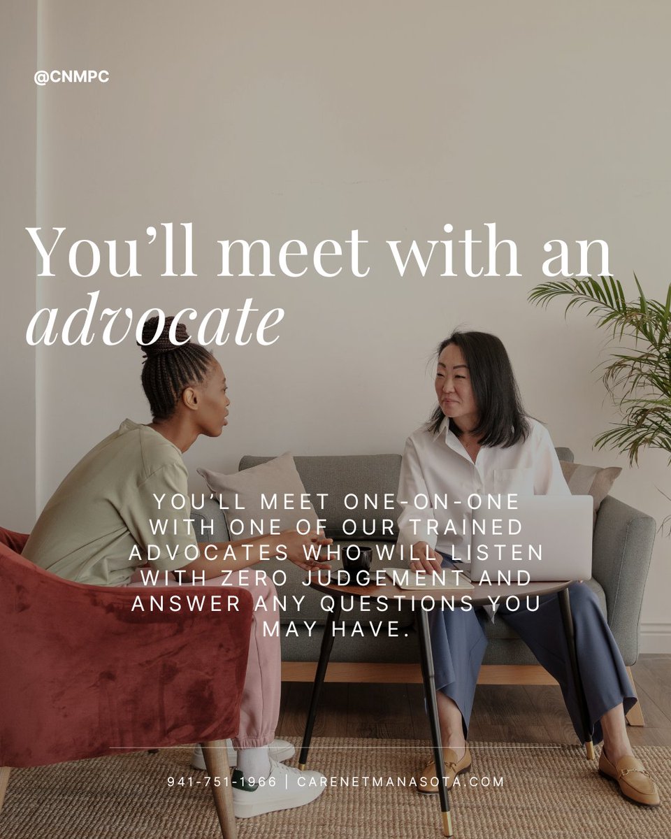 CManasota's tweet photo. Thinking about calling us but unsure of what to expect?
.
No insurance needed. No cost, ever. No pressure and zero judgement. We've got your back and you're safe here. https://t.co/zScnTa73Wy