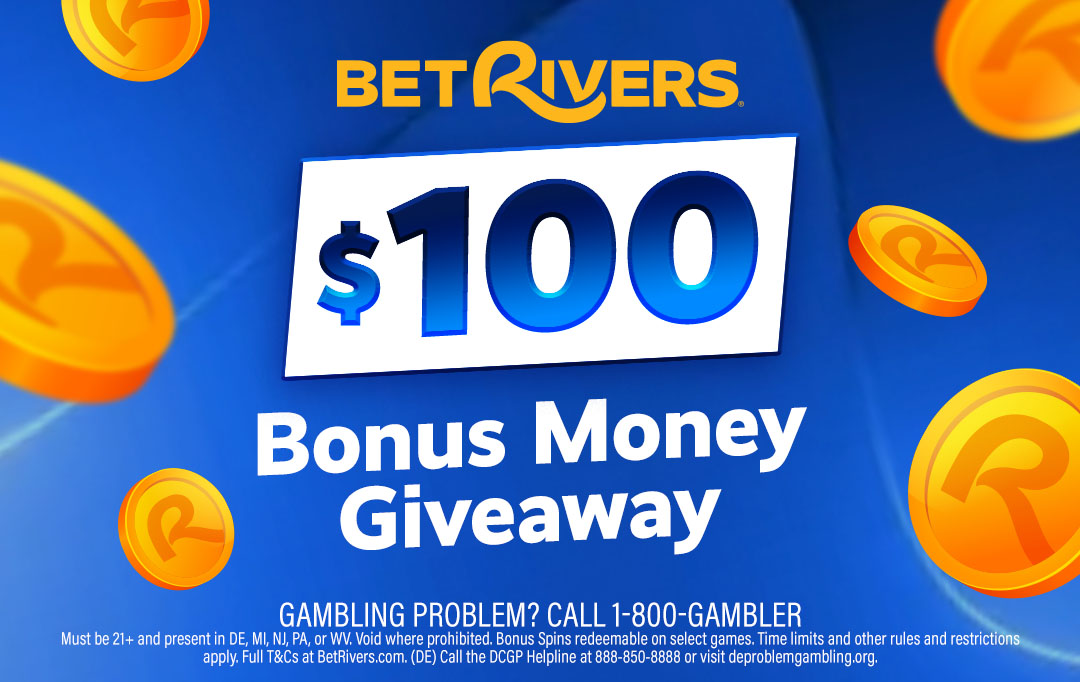 BetRiversCasino's tweet photo. One lucky player will win $100 in 1X Bonus Money 💰

1️⃣ Follow @BetRiversCasino
2️⃣ Like this post
3️⃣ Comment with your favorite BetRivers game

Giveaway closes 7/6/2026 at 11:59 PM ET.

🏆 Winner will be randomly selected within 3 business days & contacted directly via DM on X.
⁣⁣
T&Cs ➡️ https://t.co/ydD0lmQ8Kq

This giveaway is not sponsored, endorsed, or associated with X.