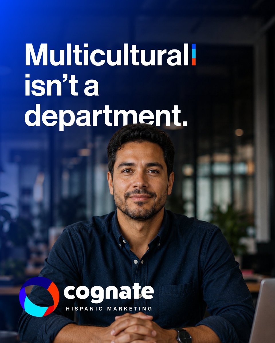 cognatehispanic's tweet photo. It’s the starting point for brands that want to win the next decade of American growth.

We’re Cognate Hispanic Marketing. This is what we do.

#MulticulturalMarketing #HispanicAudiences #CognateHispanic https://t.co/2nOZvtCuyK