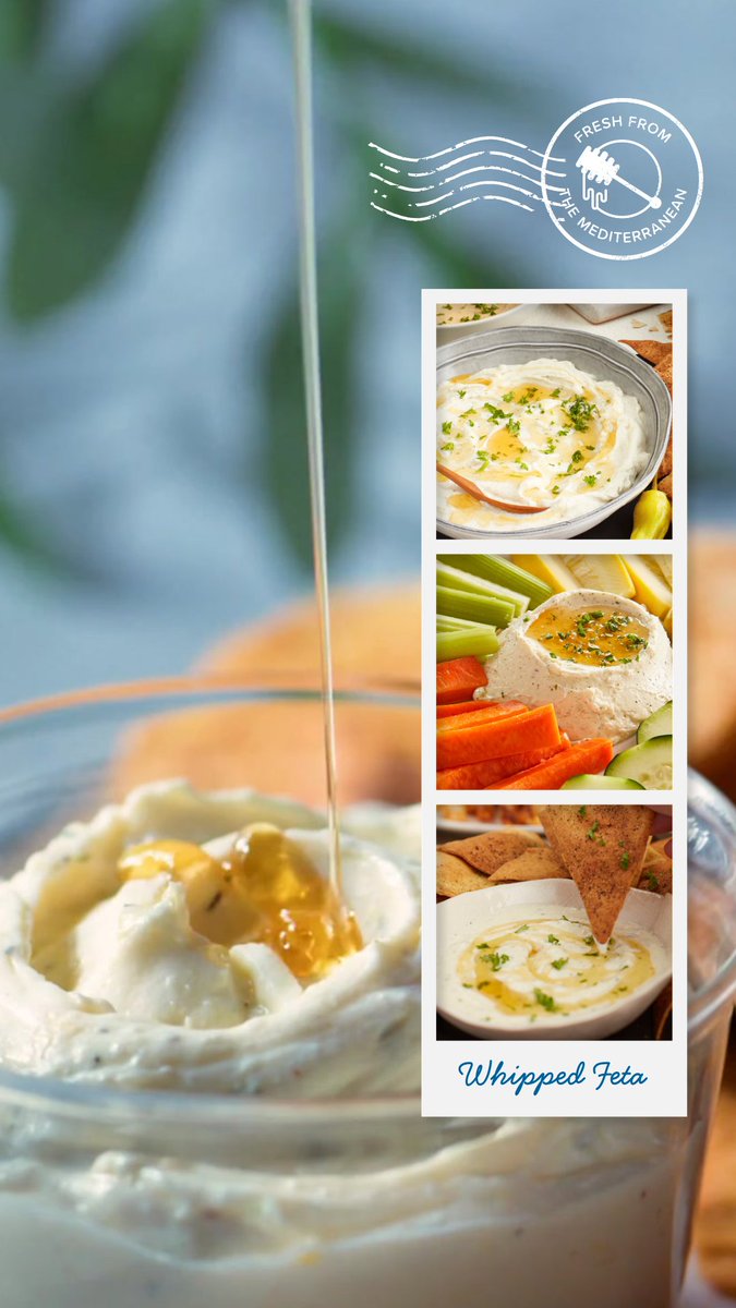 Tazikis's tweet photo. Whipped feta. Honey drizzle. This just became the best stop on our flavor journey. 🫙
#TazikisMediterranean #SummerMadeFresh https://t.co/iGejIpRsf5