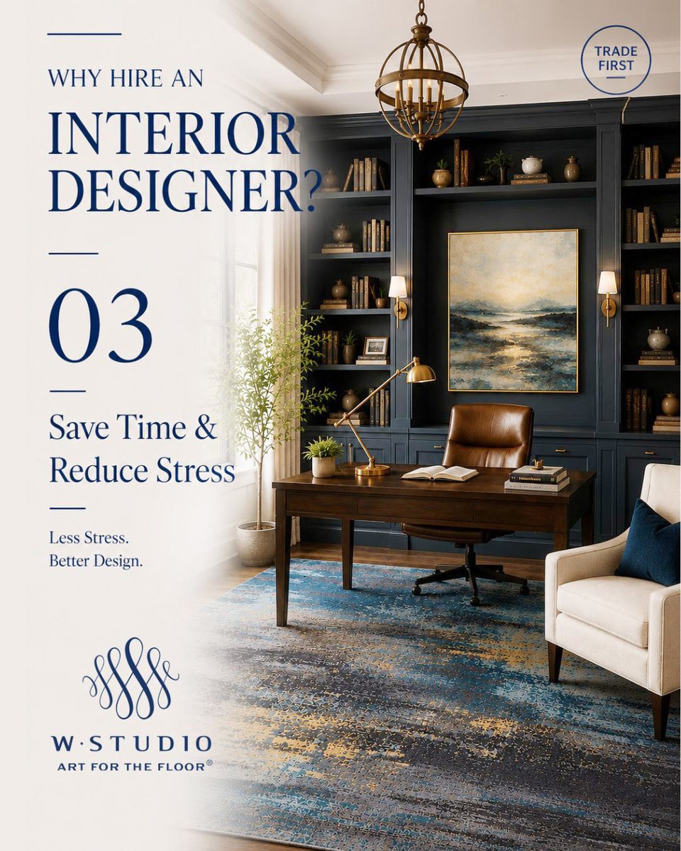 wstudiocarpets's tweet photo. Great design isn't just about aesthetics—it's about making every decision easier. An interior designer helps you avoid costly mistakes, save time, and create a home you'll love for years to come.

#InteriorDesign #LuxuryInteriors #HomeDesign #DesignInspiration #WStudio https://t.co/e0mKQqWdq4