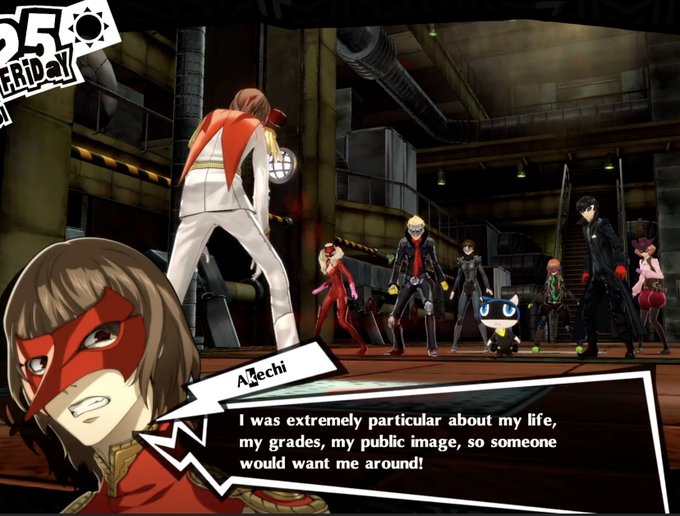 KikiBundtCake's tweet photo. maybe it's #NotThatDeep but Ren saying 3rd semester Goro Akechi was his "normal" felt protective to me. like he already knows the root of Akechi's inner turmoil but that's not his to share. so he's going to accept whoever Akechi wants to be. https://t.co/vuhs7KHUBS