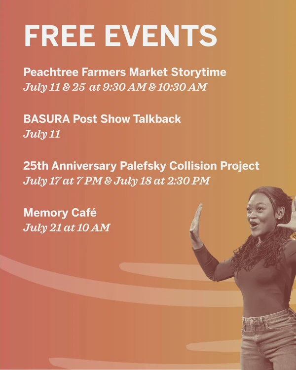 alliancetheatre's tweet photo. Keep the summer going with some FREE events!
Here are some highlights this month:
💥25th Anniversary Palefsky Collision Project
🎥On Camera Adult Acting Workshop
🎶Lullaby Project
#AllianceTheatre #ATLSummer #ATLThingstodo #KidsActivities #ATLActivities #Midtown https://t.co/JjVNH89okC