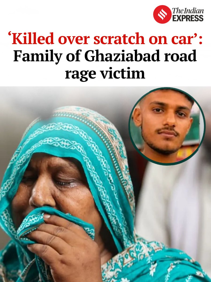 IndianExpress's tweet photo. 20-year-old Mohammad Zaid, beaten to death in Ghaziabad’s Loni area after his motorcycle brushed against a car. The accused, a real estate businessman named Rahul Mavi, took Zaid to his office where he and his friend allegedly brutally assaulted him. Rahul has been arrested.

Zaid’s aunt alleged that the accused cut the motorcycle’s fuel pipe and threatened the boys, saying they would also be beaten if they named them to the police.

🔗 https://t.co/JVjpbj9ZUK