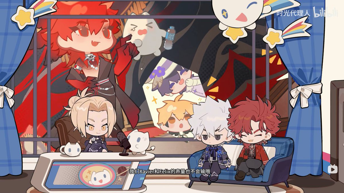 NoriLynn081's tweet photo. My favorite part of the interview is prob when Vein said this line, "我们Xavier和Felix", he adores them both so much. I like how these can be translate in VNese more than EN, but "Our (boys) Xavier and Felix" is making my heart fluttering enough. This structure of 我们+name expresses intimacy, affection, familiarity, and a sense of "belonging to the same group/family" regarding the person being mentioned. It turns the subject into "one of our own" or "our beloved." And a proudly tone too.