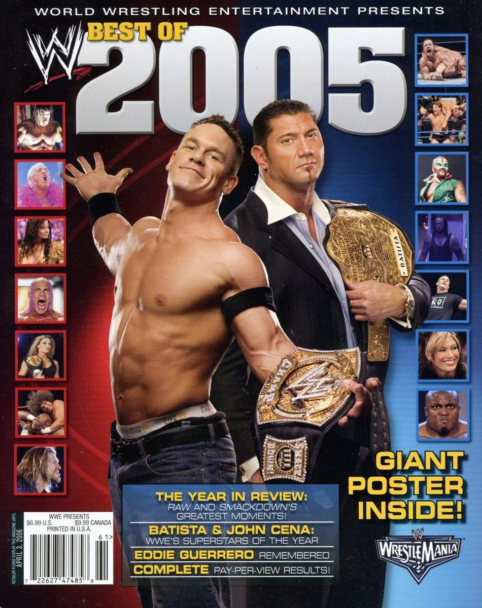 TheOVW5's tweet photo. Best of 2005 WWE Magazine Cover.

Smackdown vs Raw 2006 vibes. https://t.co/fIdSd1bqCN