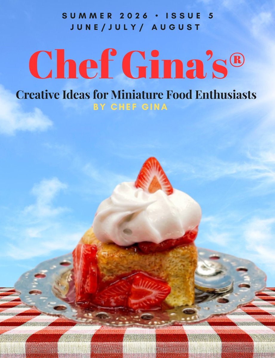 ChefGinas's tweet photo. 1:6 Summer Issue 5 at Chef Gina’s®! Share and comment link. #chefginas #1to6scale #miniatures #dolls https://t.co/YGNJ2NA7F3