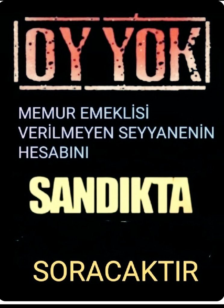 YKSELMEK6's tweet photo. 2.500.000 memur emeklisi  sandık gününü bekliyor. Gel sandık gel. 
#EmekliMemur 
#MemurEmeklisineAdalet https://t.co/tKLiljE8oa
