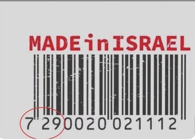 Naila_Ayad's tweet photo. Please repost this and boycott all products with these three numbers.

7   2   9 https://t.co/aZtwgtYrXV
