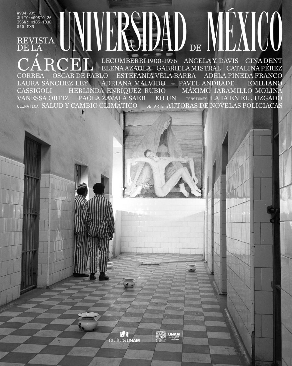 revista_unam's tweet photo. 🖊️ Partimos del cierre de la Penitenciaría de Lecumberri en agosto de 1976 —hace 50 años—  para voltear a ver las cárceles. El Palacio Negro, inaugurado en el Porfiriato con el discurso de la reeducación moral, vio pasar la historia de México: activistas estudiantiles, líderes sindicales, magnicidas y cantantes conocieron sus celdas. 👉🏽 Lecumberri es el punto de partida para luego pensar ¿qué jerarquías y normas extraoficiales mueven las cárceles? ¿Quiénes en las familias sostienen a los que se encuentran dentro? ¿Cuáles son las consecuencias de procedimientos como la prisión preventiva oficiosa?

📚 Encuentra nuestro nuevo número en librerías y consúltalo completo en nuestra página web: https://t.co/CObJDH5cyd