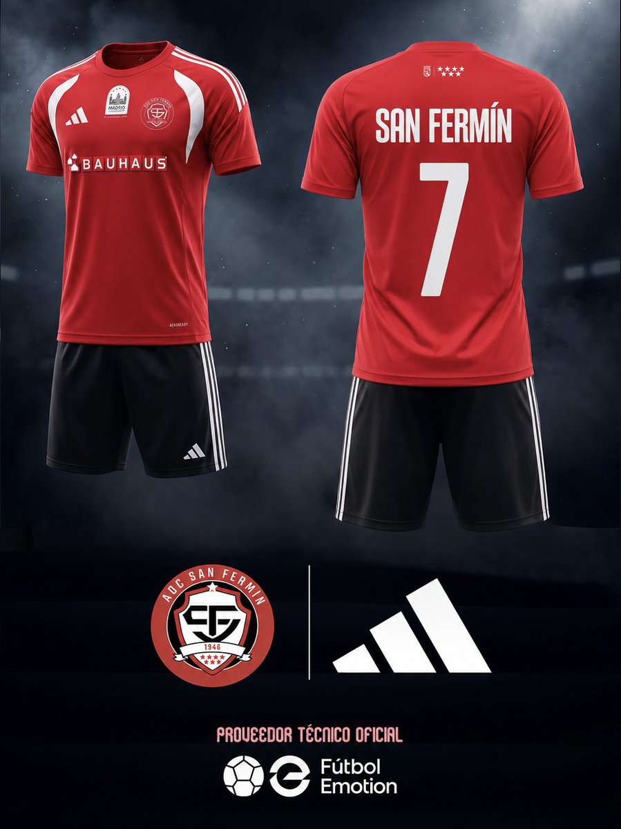 adcsanfermin's tweet photo. Os presentamos nuestra piel para el 80 aniversario.

Gracias a @adidas, @futbolemotion y @BAUHAUS_es por ser parte de nuestra historia. https://t.co/wFPlwronc8