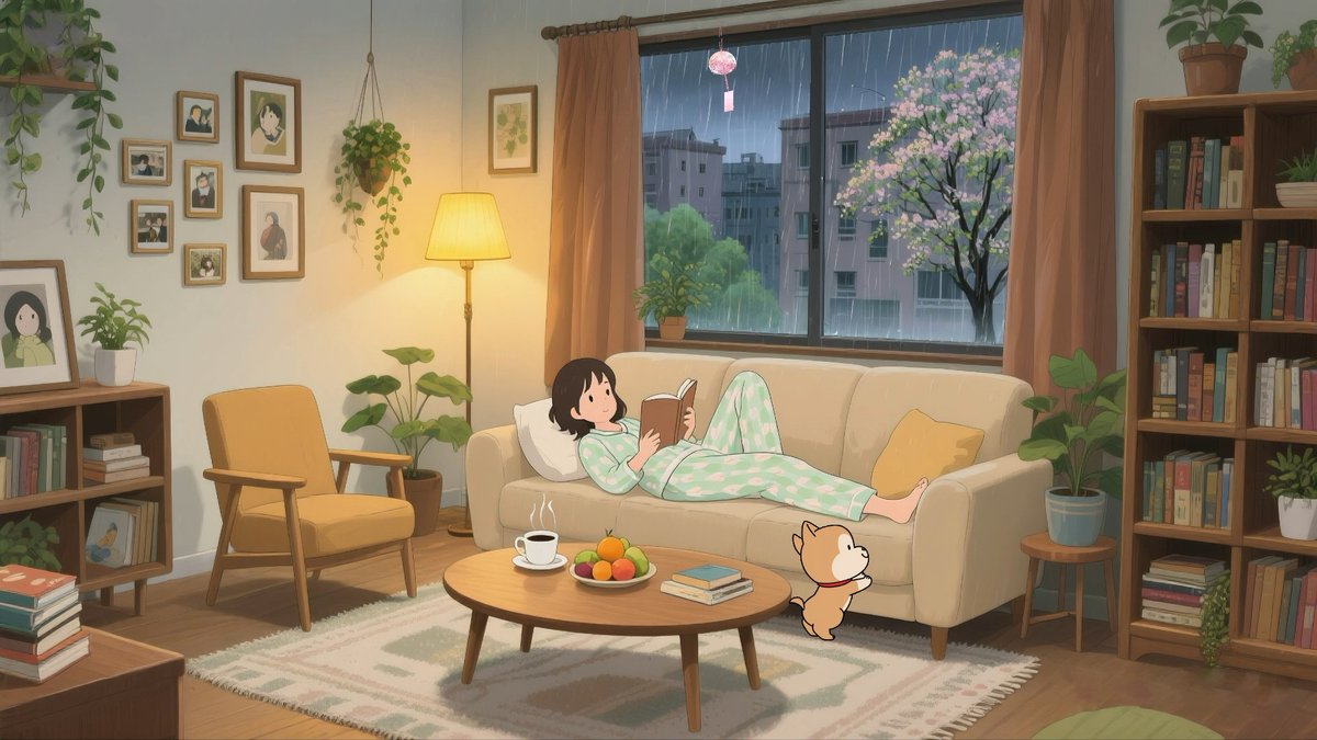 feifafa0921's tweet photo. Cozy rainy Sunday at home: curled up with a warm cup of tea and a good book, the best slow escape from the busy week. https://t.co/PyImvmjxJ4