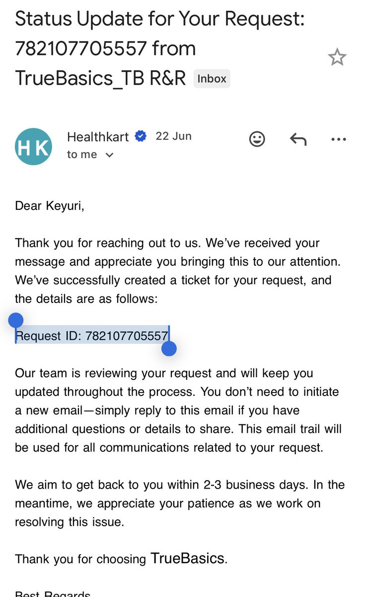 KeyuriJJ's tweet photo. Scam alert! @Healthkart where is my order? Delivered half kg MB in place of 2 kg trubasics. After telling lies for 12 days, initiate exchange but apparently even Delhivery guy doesn’t pick up return parcel - gets cancelled everyday, 
@TrueBasics_IN @delhivery @MuscleBlaze https://t.co/3u7X17PVfx