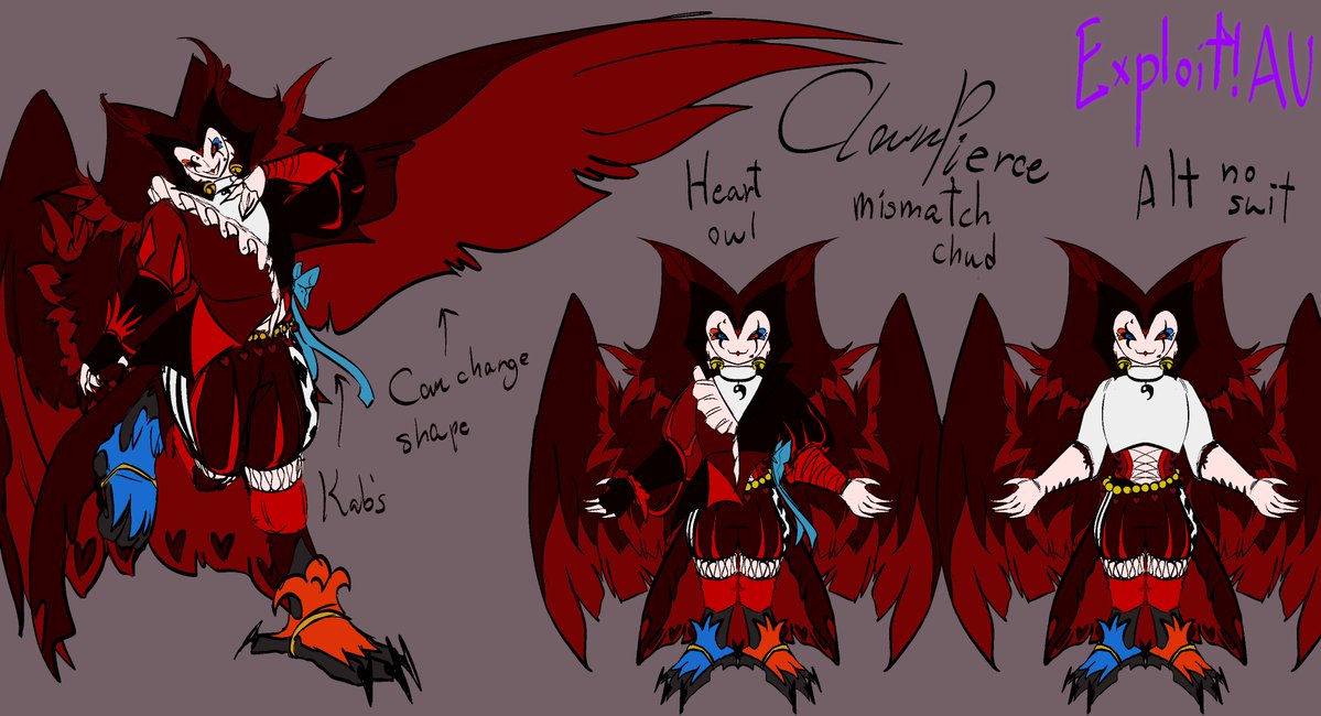 ThyYV1r7zZz's tweet photo. Hi this is what ive been workin on for the whole week

i might start workin on the exploit AU... but no promises tho, I do lose the interest to continue sadly :,) but hey! Clown n Fer has designs now!! Branzy still the same..

#branzycraftfanart #clownpiercefanart #ferremcfanart https://t.co/NSoW4i0vHu