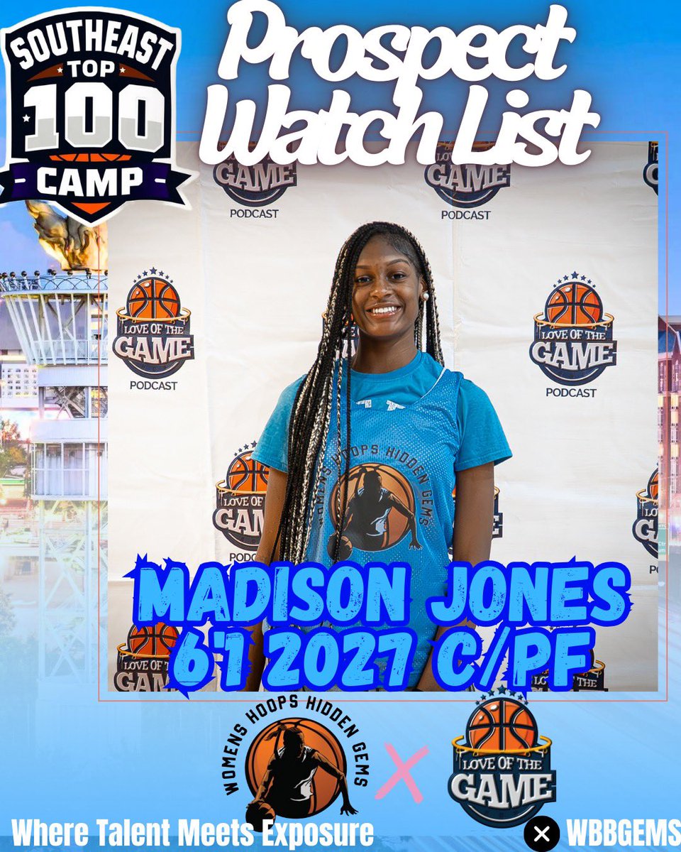 WBBGems's tweet photo. Congratulations to Southeast Top 100 alum Madison Jones who has committed to Louisiana Tech.  She exploded on the scene after a sensational Freshman season.  She came to camp and played well against some of the top players in the country where her recruitment increased. https://t.co/9cofmYsADz