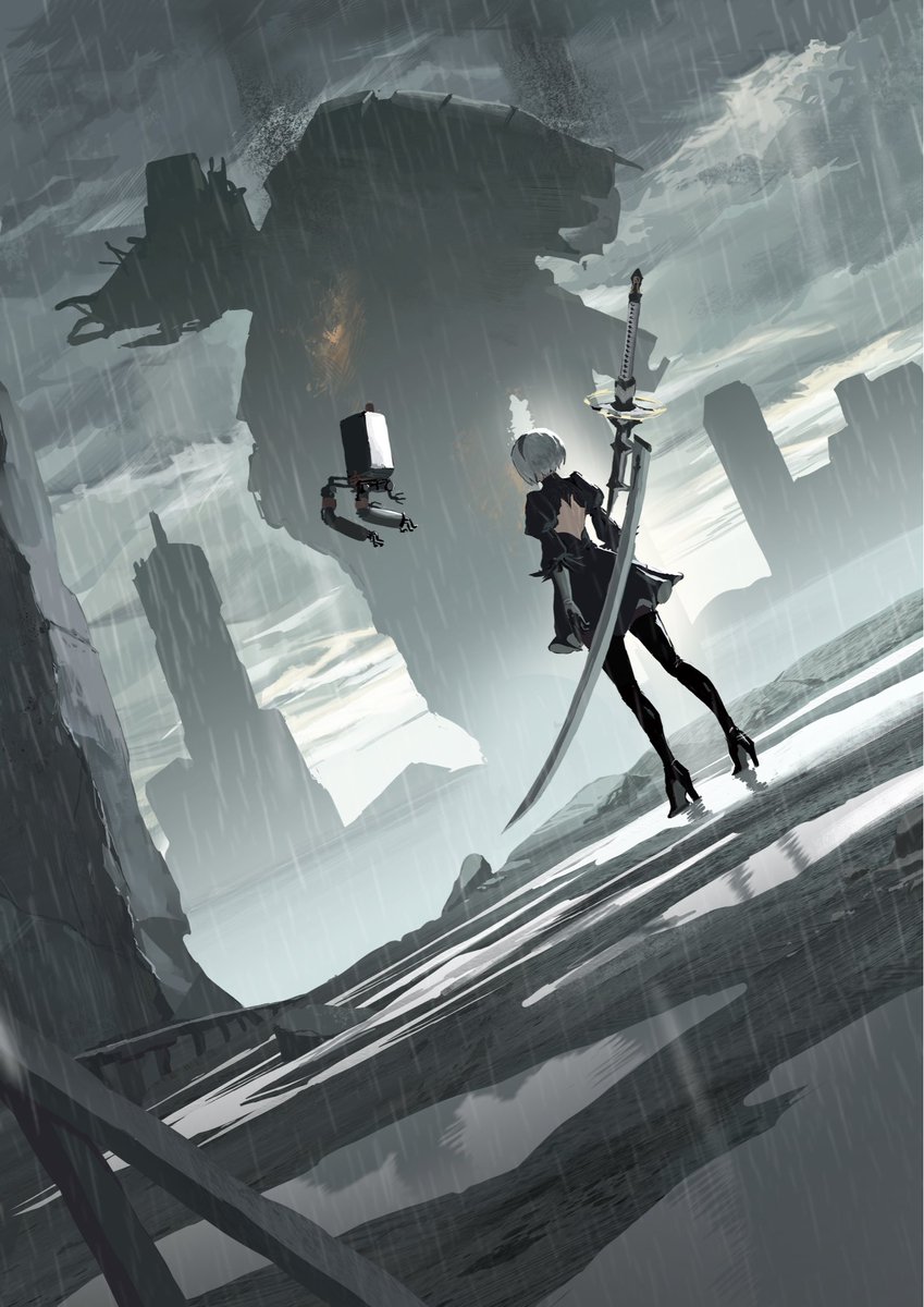 2B_pod042's tweet photo. #NieRAutomata https://t.co/vo8JXt8jjD