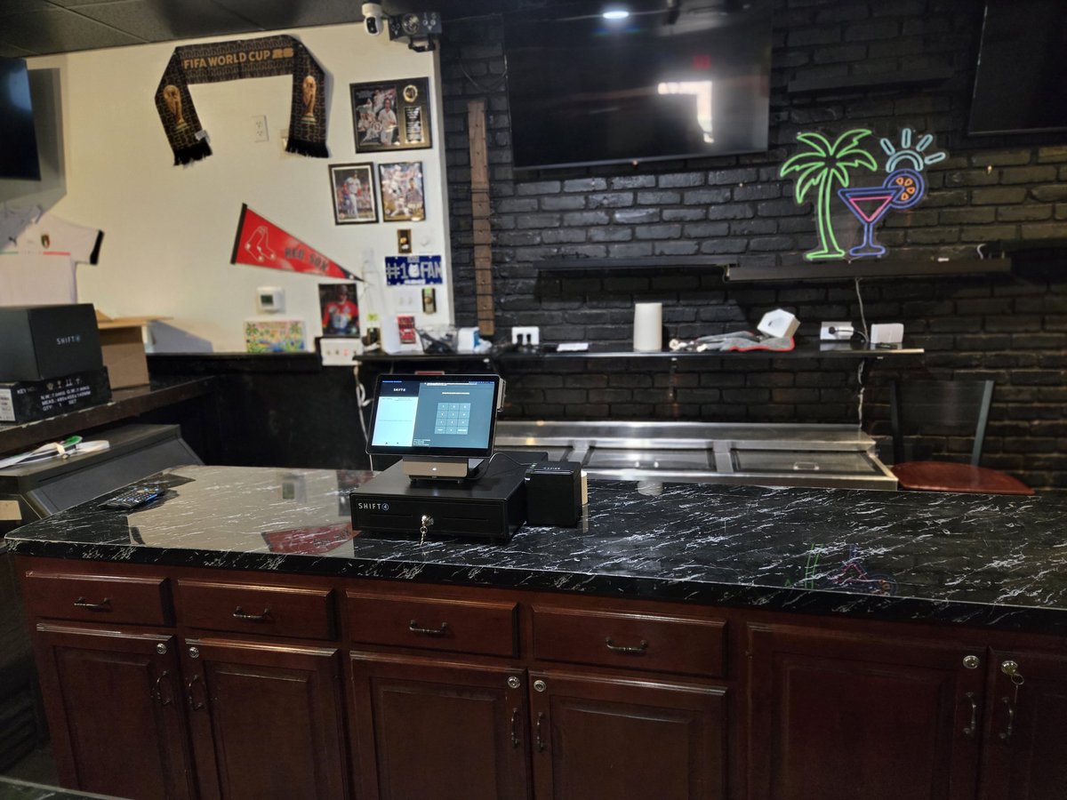 S4Tech123's tweet photo. Coming soon to Hartford, CT The Tropihouse Cafe &amp; Bar. The brand new Shift4 Dine is installed and the Tropihouse will be hopefully be opening in a week or two. Come in for some great food or a cold beverage! @Shift4 https://t.co/kN0HZ2Vnhs