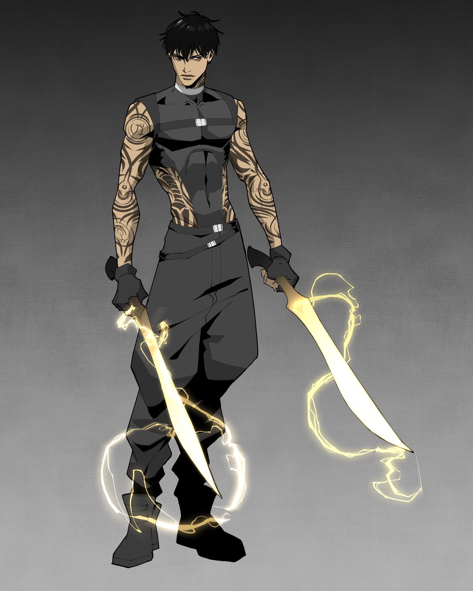 explodikid's tweet photo. Design swap! Demon Ezra and Exorcist Sunny I drew for volume 4. 

There are 16 days left to back the kickstarter for Covenant Vol 6!!! https://t.co/iYPEfwOwvn