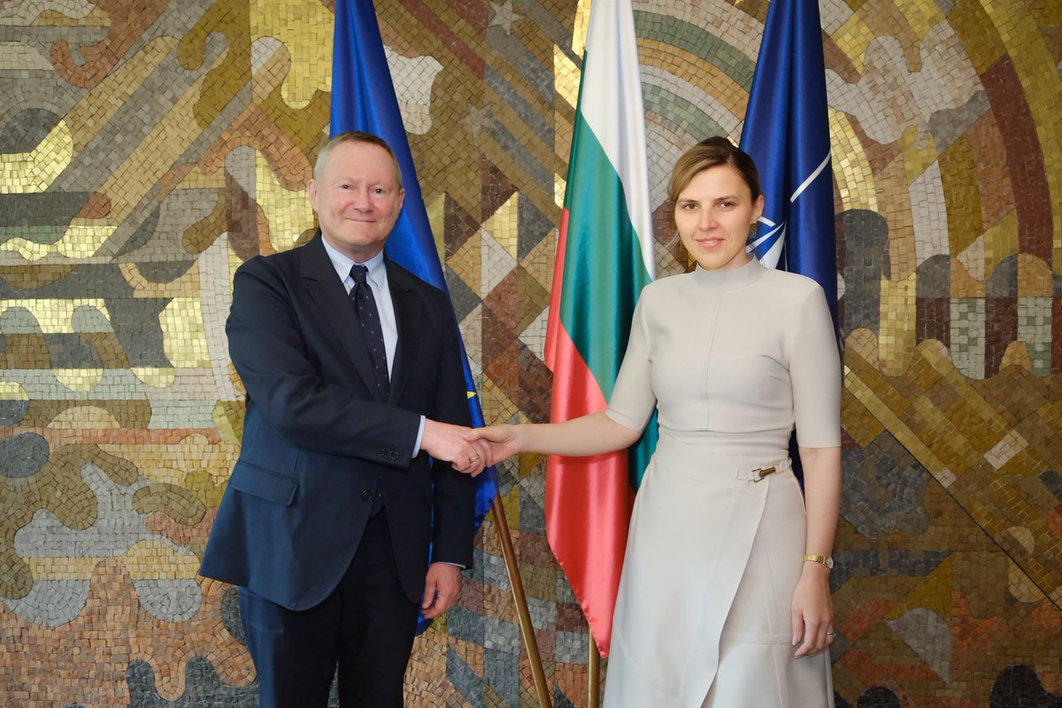 CommissionerHR's tweet photo. Bulgaria visit, Day #2: Valuable meetings with Foreign Minister Velislava Petrova, the Mayor of Varna, and civil society on the human rights situation of older persons in long-term care facilities and of Roma communities in Bulgaria. https://t.co/uJEa2nMB8U