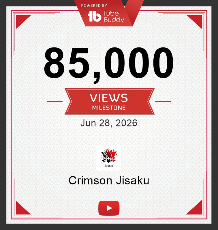 CrimsonJisakuVT's tweet photo. Closer and closer, we reaching 100K https://t.co/QYw0aBWzmz