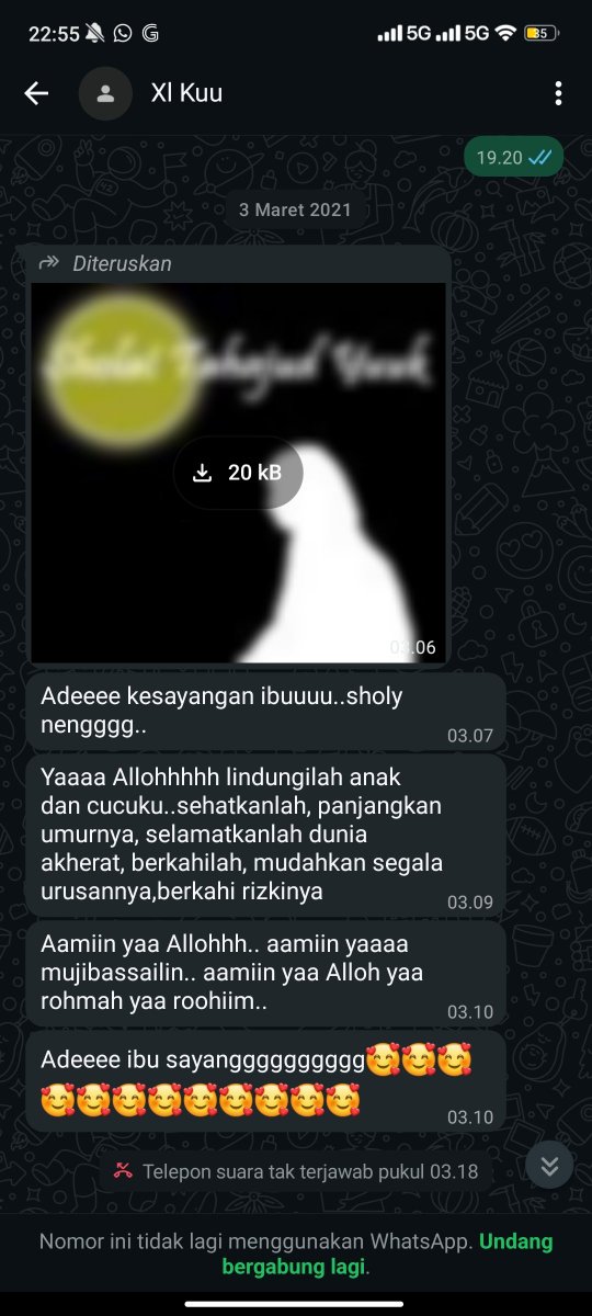 DeridaAfza5's tweet photo. 1 juli ...
Ibu selalu ada rasa bersalah dihati karena blm byk kasi bahagia utk ibu .
Rasanya ade masi pengen ada ibu di dunia, ih ade sayang ibu bgt 😭 https://t.co/kzuKmVJI2m