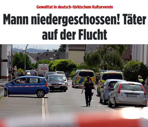 Taykra's tweet photo. Brutale Gewalttat im beschaulichen #Bönen (NRW) Hier wurde ein Mann in den Räumen des deutsch-türkischen Kulturvereins niedergeschossen. Der bislang unbekannte Täter befindet sich auf der Flucht. Das Opfer wurde schwer verletzt. https://t.co/SG32GgTZtx