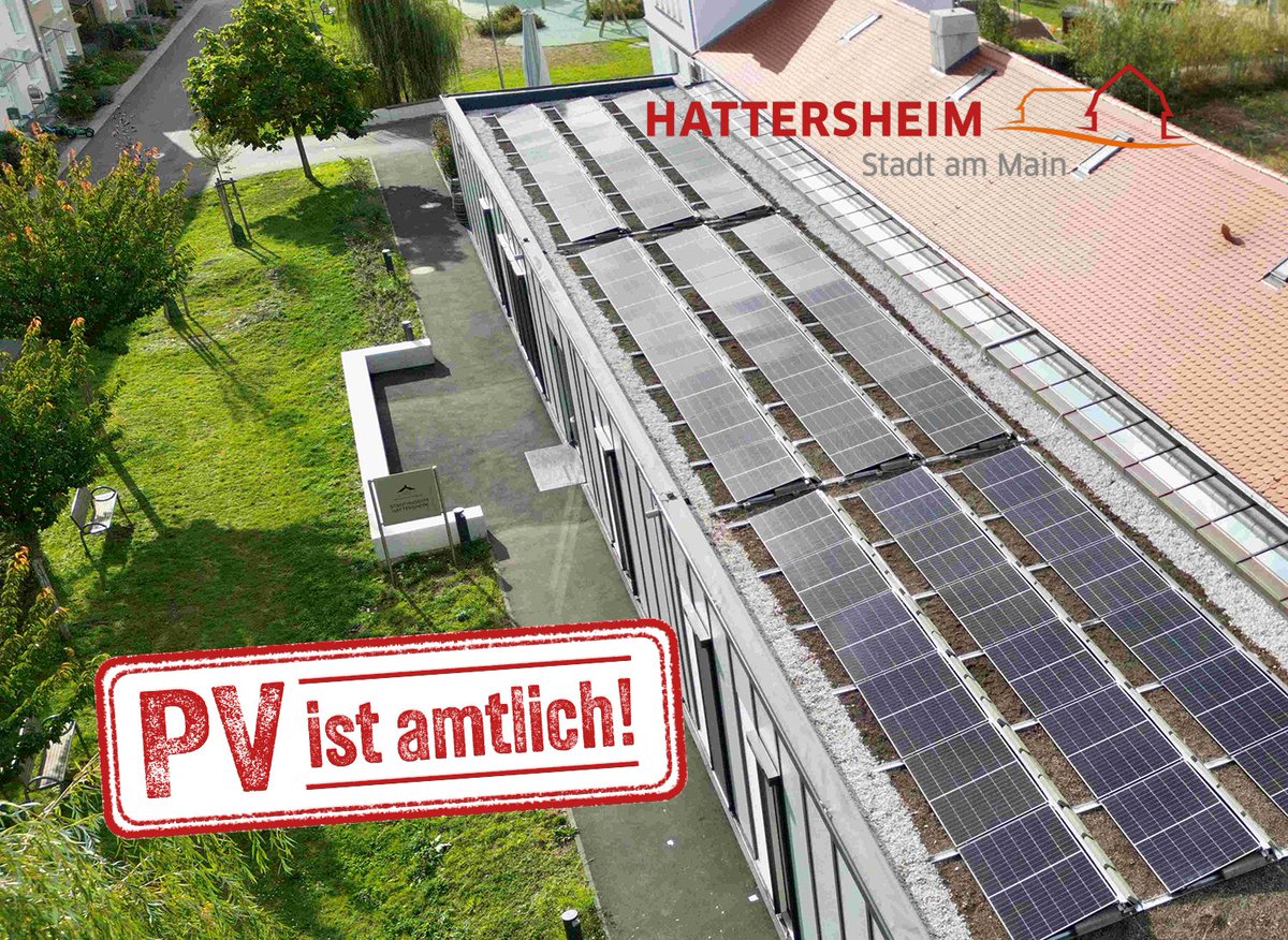MainHattersheim's tweet photo. 🌞Hattersheim fördert Photovoltaik – insgesamt 10.000 Euro für neue Solaranlagen 👍

🗓️ PV-Pavillon informiert am 3. Juli auf dem Marktplatz über Fördermöglichkeiten und bietet individuelle Beratung

Mehr dazu 👉https://t.co/EMrCEq2mlB https://t.co/59u0eRaY3X