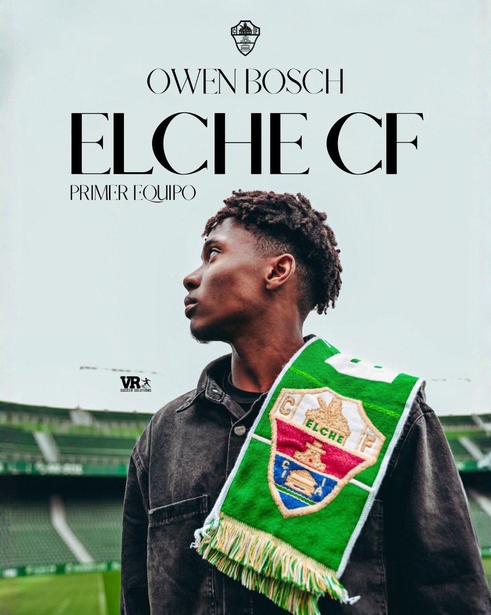 vrsoccers's tweet photo. Importantísimo paso para Owen que formará parte de la primera plantilla del Elche CF para la temporada 26/27.
Enhorabuenaa Owen!💪🔝⚽️ https://t.co/8uqe6yIuNp