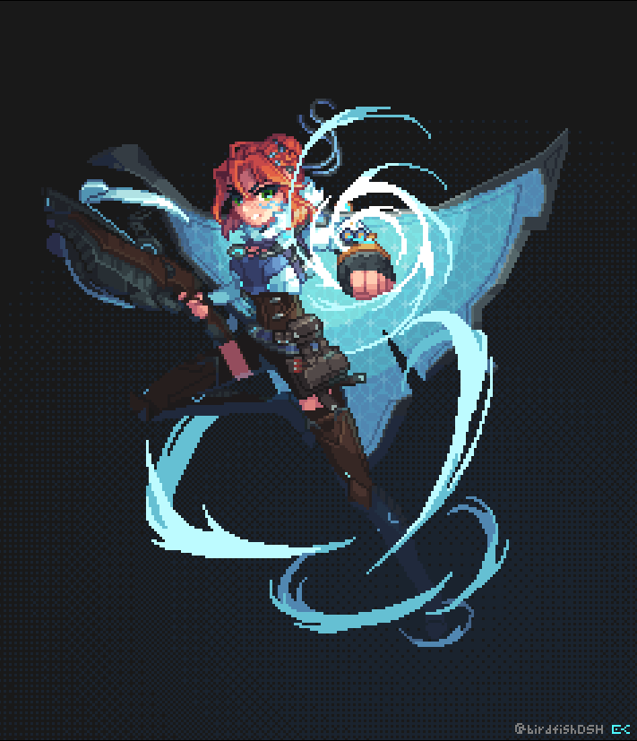 birdfishDSH's tweet photo. 조금 수정

#overwatch #freja #pixelart https://t.co/uxCuemn4Ev