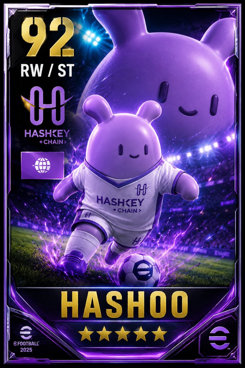 Anoopbalan100's tweet photo. My entry for the Hashoo Meme Cup ๐ฅ
Legendary Hashoo eFootball 2025 card 92 OVR and ready to score on chain ๐โฝ
#HashKeyWorldCup #HashKeyChain @HSKChain https://t.co/xatf7EScGz