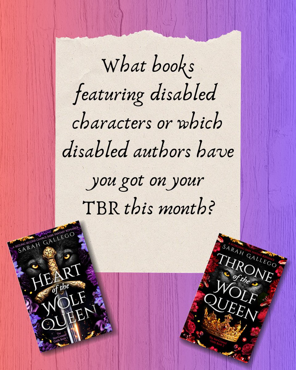 sarahgallwrites's tweet photo. July is disability pride! Celebrate disabled writers and MC's. I have a chronic illness and my FMC's are disabled. Sorrow is a partially sighted FMC proving you don't need impressive swishy sword skills to be a fearsome character! https://t.co/w9nFqUTZZz