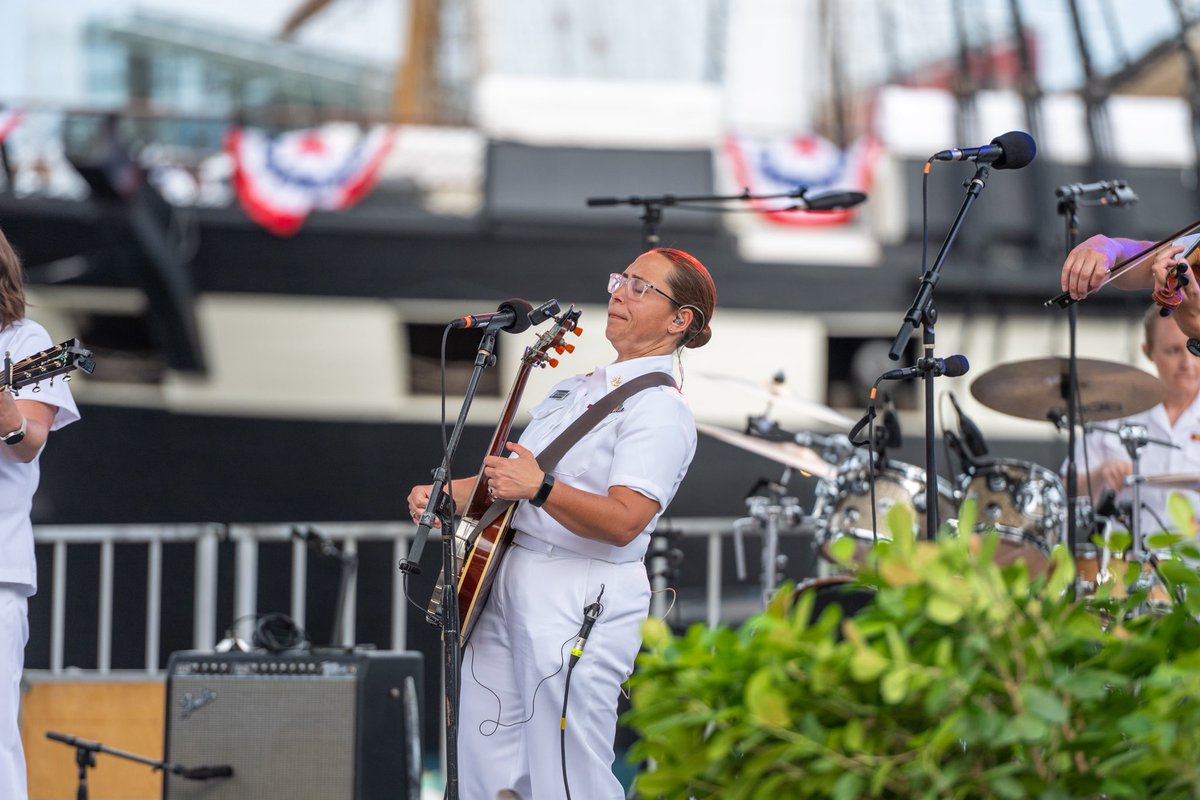 usnavyband's tweet photo. The U.S. Navy Band’s Country Current performed during the Sail 250 celebration in Baltimore, Maryland. Sail 250 honors the service and sacrifice of the men and women who have defended our nation’s freedom at sea and in the air, past and present. #50for250 #navy250 #navymusic https://t.co/9I88pX0AVd