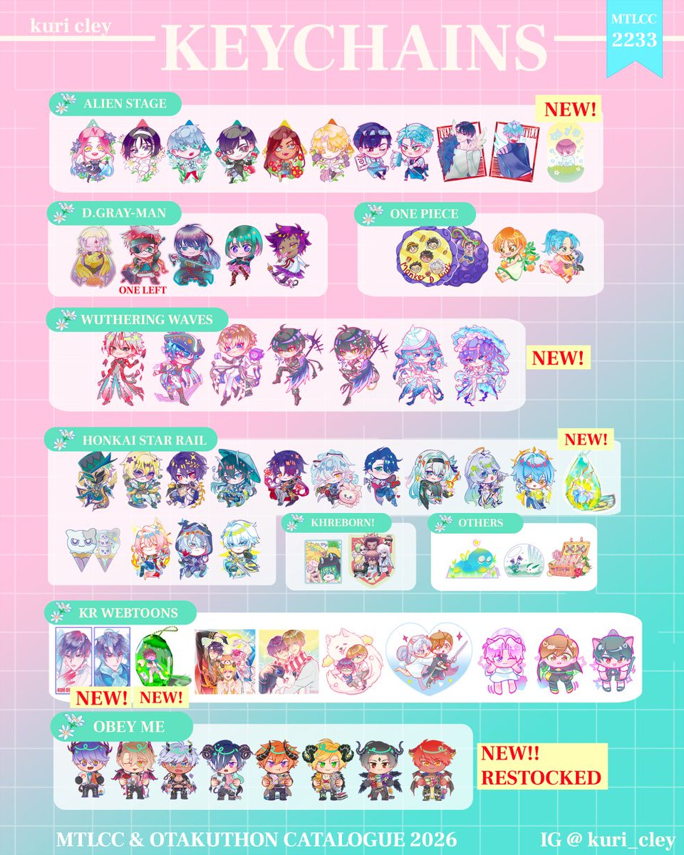 _kuriikun's tweet photo. Catalogue for Montreal Comiccon and Otakuthon! https://t.co/lblcudecJ9