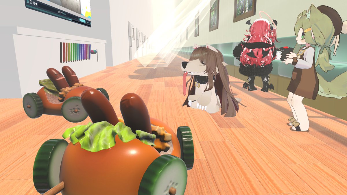 nirumo468744's tweet photo. 本日はフレンドさん達と楽しく動画鑑賞！！
犬は良いぞ～♪　大型犬に抱き着いて昼寝出来たらきっとストレスなんて吹き飛ぶと確信している兎です。
まぁ、基本動物に逃げられるから、そんな機会めったにないんですけどね！！ https://t.co/uC1uw7eLxk