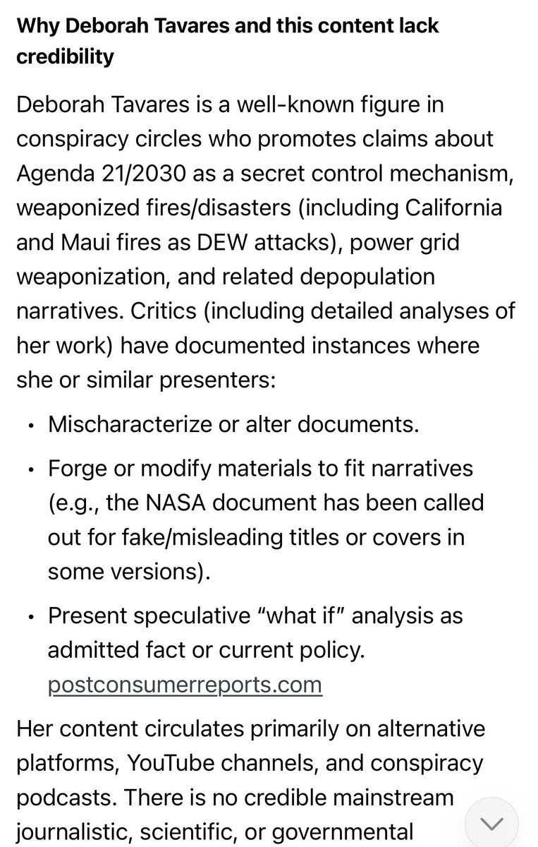 JudithSStone's tweet photo. OMG!!  I HAD INNOCENTLY BEEN POSTING ABOUT WHAT THESE MONSTERS ARE DOING TO THE ATMOSPHERE, WHICH IS CAUSING WORLD END, NOT KNOWING THE TOTALITY TO THEIR SINISTER PLOT!!! (See their Plot in second video below, made thirteen years ago!!!  View my cataclysm videos below, and every post about the effects on our atmosphere @JudithSStone ) @realDonaldTrump @SecKennedy @RobertKennedyJr 

https://t.co/YE7HUy6T0q

https://t.co/501PV6PpZH

Disclaimer:  FYI, Grok warns against this video of Tavares as a valid source, see Grok info below, however, since I have been uncovering information that seems to validate her claims, you be the judge.
 https://t.co/pBYU3B2NCi