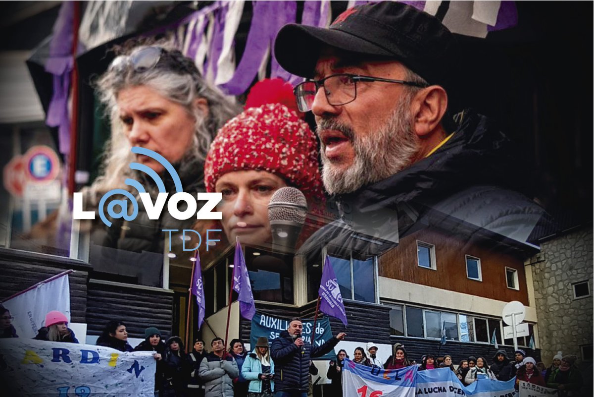 LaVozTDF's tweet photo. #TDF Confirman #DescuentoSalarial a #DocentesFueguinos que desobliguen: "Día no trabajado, día no pagado", sostuvo #LópezSilva @monica_urquiza @gustavomelella #Desobligación @SUTEFPRENSA @CatenaHoracio1 #SUTEF @PabloVillegas19 @FedericoJGreve @JorgeLechman https://t.co/pRm83bjLlz https://t.co/aK54X1va0j
