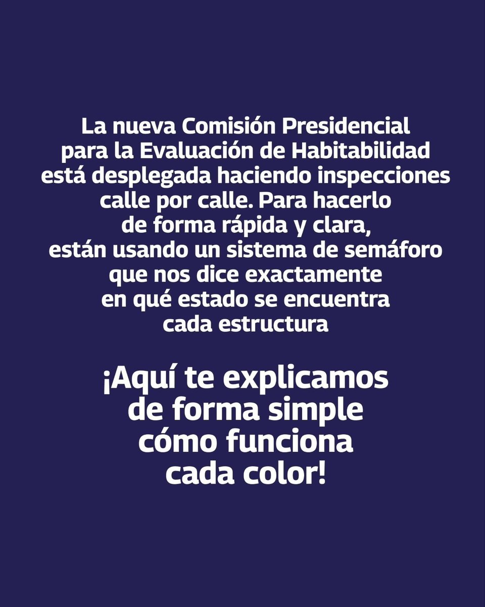 IpasmeOficial's tweet photo. 🔴 Rojo: Comprometido. 
🟡 Amarillo: Acceso restringido para reparaciones. 
🟢 Verde: Seguro y habitable.

@NicolasMaduro @delcyrodriguezv @HectoRodriguez @mppevenezuela
#VenezuelaUnida #Terremoto https://t.co/mm6i0T207R