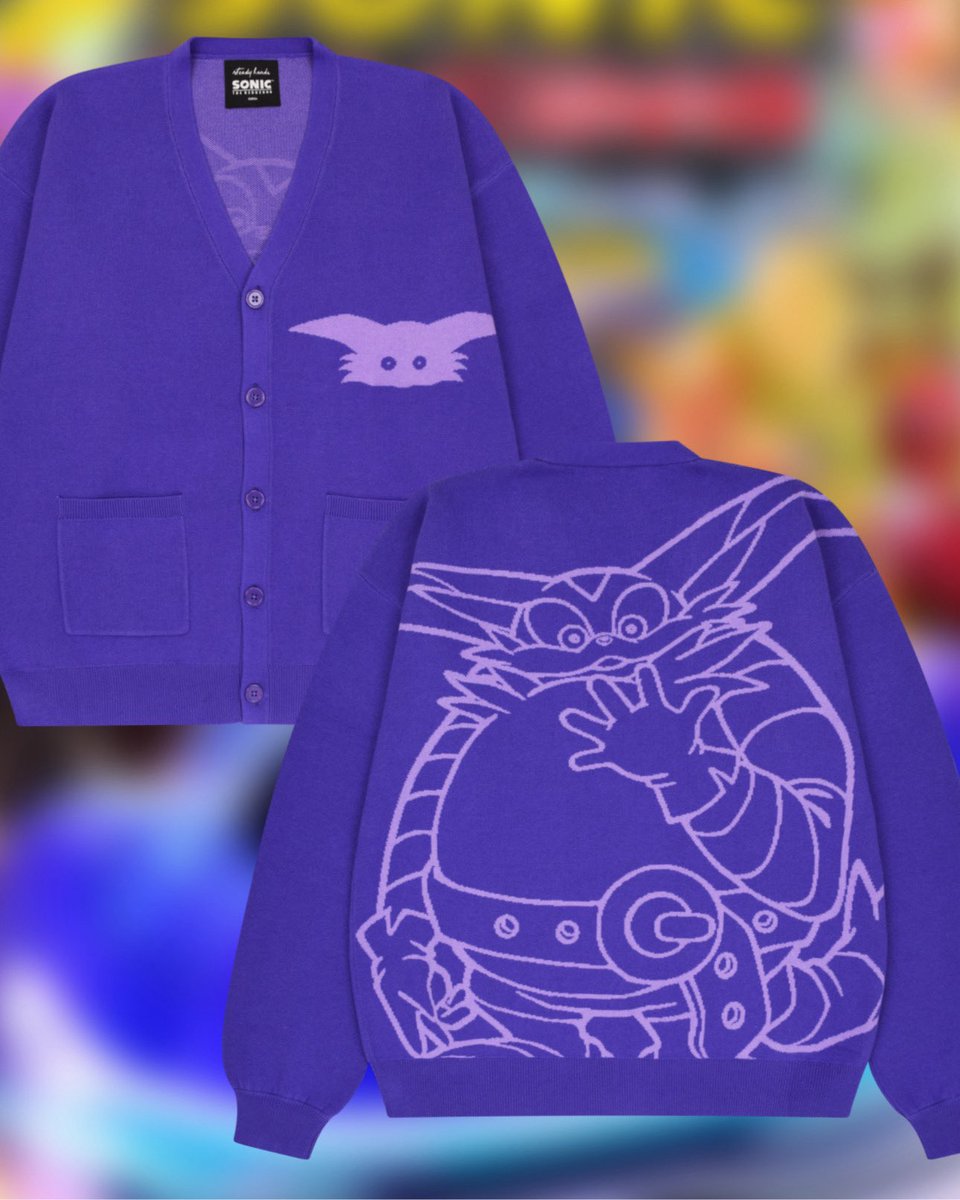 HandsSteady's tweet photo. Sonic Speed Collection - Big Cardigan, Jet the Hawk Cardigan, &amp; Vectot Cardigan

Available this Friday 7/3 at 5pm EST!

Text SONIC to 49469 for early access!

Available Globally (excluding Asia)
©SEGA https://t.co/6J6TAl8w5E