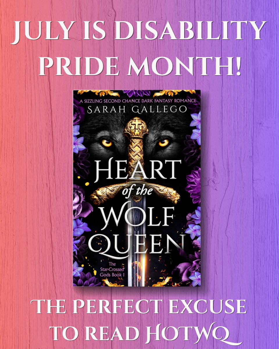 sarahgallwrites's tweet photo. July is disability pride! Celebrate disabled writers and MC's. I have a chronic illness and my FMC's are disabled. Sorrow is a partially sighted FMC proving you don't need impressive swishy sword skills to be a fearsome character! https://t.co/w9nFqUTZZz
