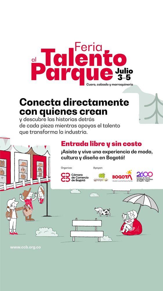 pablocalderonr's tweet photo. Desde la.@camaracomerbog te invitamos a Talento al Parque – Feria del Cuero, Calzado y Marroquinería. Allí encontrarás lo mejor del talento artesanal y emprendedor de las localidades de Antonio Nariño, San Benito y Villa Pinzón. Nos vemos del 3 al 5 de julio, Parque de la 93. https://t.co/mXQkPRVbod