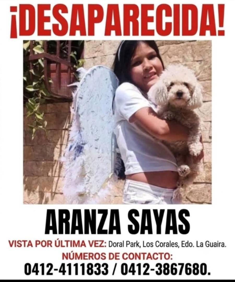 JuanKassabjiT's tweet photo. 📢 ¡AYUDA URGENTE! BUSCAMOS A Aranza Sayas 

Por favor, compartan esta información. Estamos buscando desesperadamente a esta pequeña.

📍 Última ubicación: Sector Coral Park, Los Corales, estado La Guaira.
🗓 Momento: Vista por última vez momentos antes del terremoto. https://t.co/psx8ZoaBSg