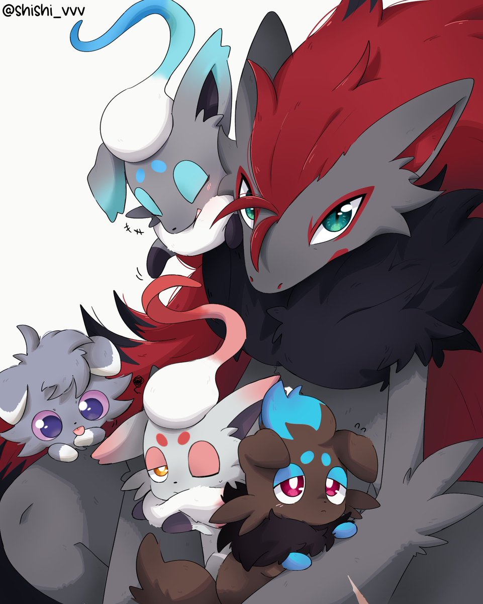 shishi_vvv's tweet photo. zorro and his lil siblings ✨ https://t.co/Qdd8uYyCWS