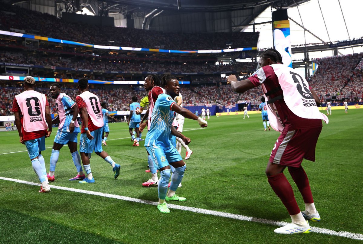 ActuFoot_'s tweet photo. La Coupe du monde 2026 des Congolais 🇨🇩 est déjà HISTORIQUE :

⚽️ PREMIER BUT en coupe du monde face au Portugal 🇵🇹

✅ PREMIÈRE VICTOIRE en coupe du monde face à l’Ouzbékistan 🇺🇿

⚽️ PREMIER BUT en phase à élimination directe de Coupe du monde face à l’Angleterre 🏴��󠁢󠁥󠁮󠁧󠁿 https://t.co/41HcLmu1sQ