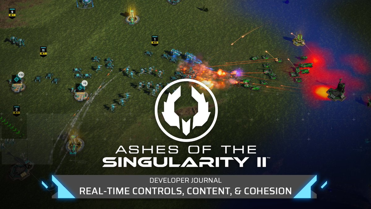 Stardock's tweet photo. The Ashes of the Singularity II team posted a new dev journal tracing the history of RTS unit control all the way back to 1988. Good context for how the Army system came together and why the game plays at the scale it does.

Learn More: https://t.co/nBWeRwFA4X

#AshesOfTheSingularity #GameDev