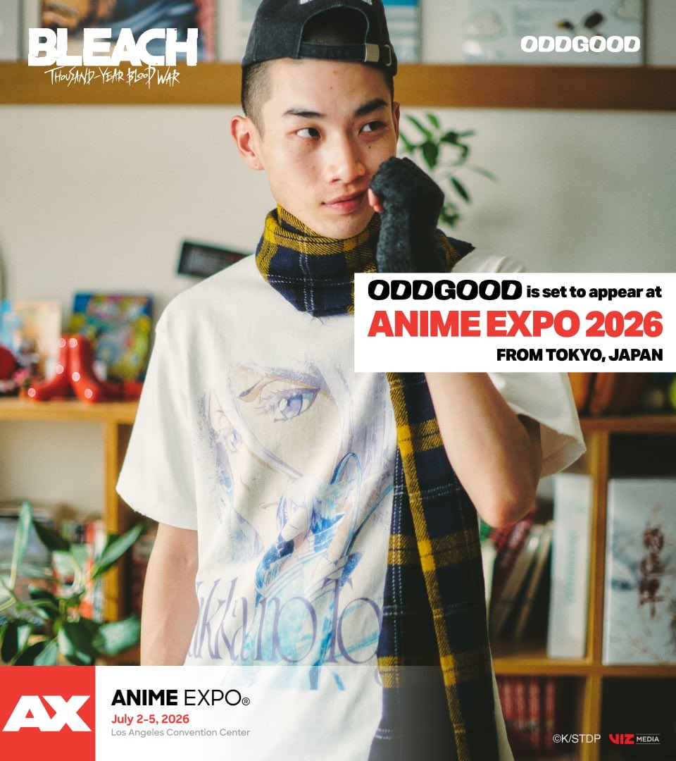oddgood_jp's tweet photo. 【 ODDGOOD | Anime Expo 2026 】
Tomorrow. July 2.

ODDGOOD officially opens at #AX2026. Come experience our premium BLEACH collection and secure your exclusive items.

📍 South Hall | Booth #320 (CyberAgent Group)
🎁 Get a free Kon special card with purchase.

#ODDGOOD #BLEACH_anime
