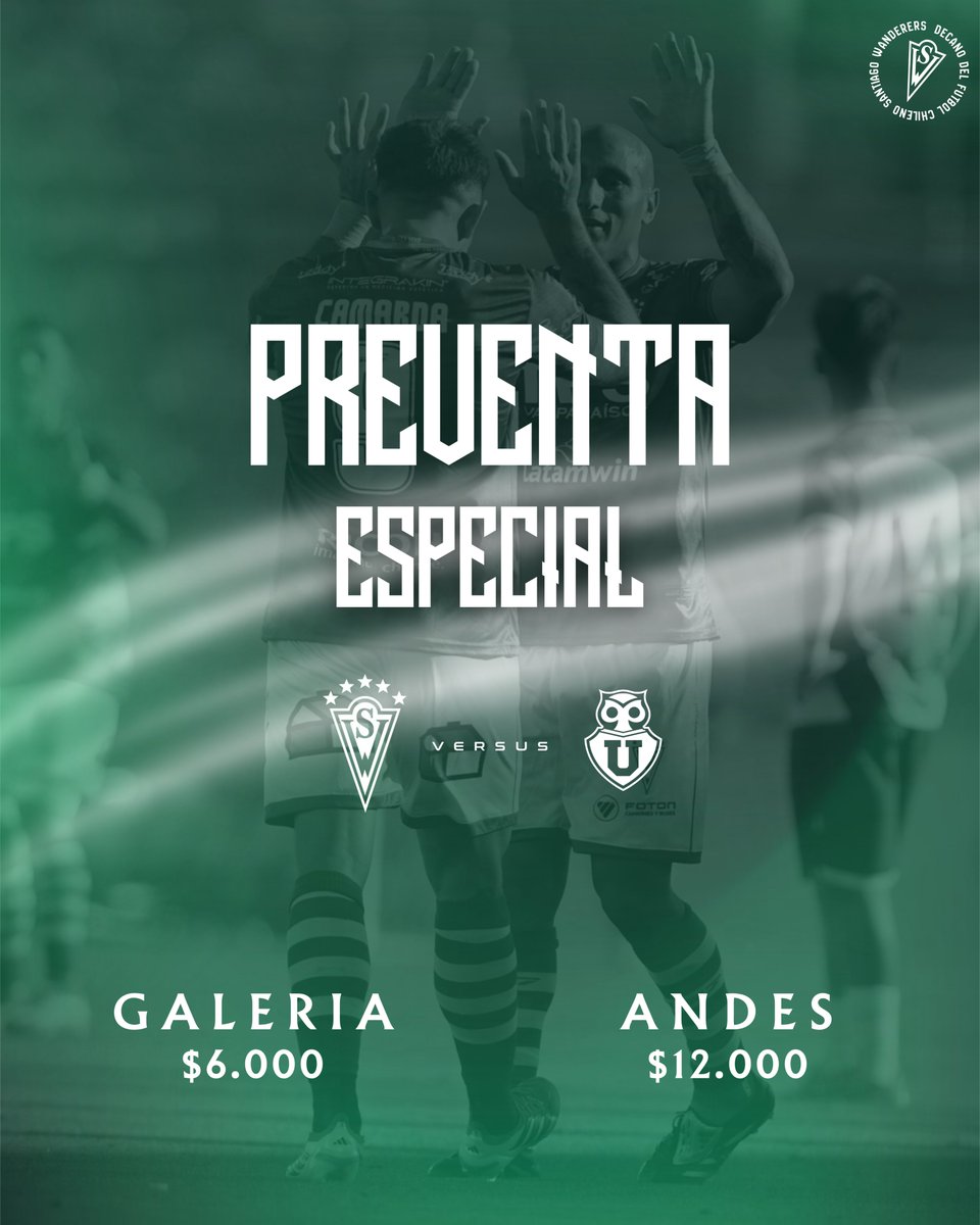 swanderers's tweet photo. ¡Volvemos a casa! 🇳🇬

Ya se encuentra disponible la Preventa Especial para el próximo encuentro contra Universidad de Chile. 

Este partido se jugará sin público de visita.

🏟️Galería: $6.000

🏟️Andes: $12.000

Disponibles en: 

https://t.co/A1wzSr9BPt https://t.co/ayxviBmPEx
