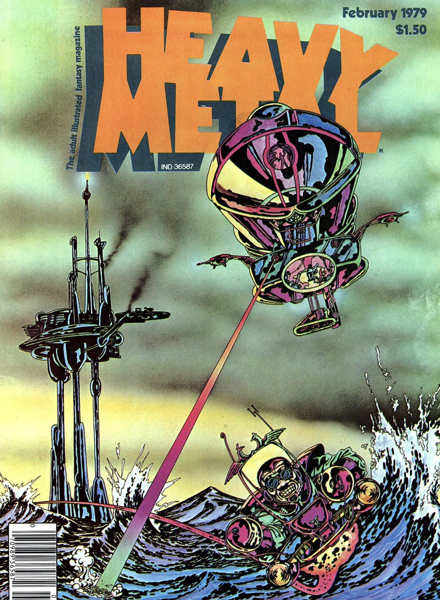PowerCosmic13_'s tweet photo. The cover for the February 1979 issue of HEAVY METAL by Derek Rigg https://t.co/6kI3vthSVN