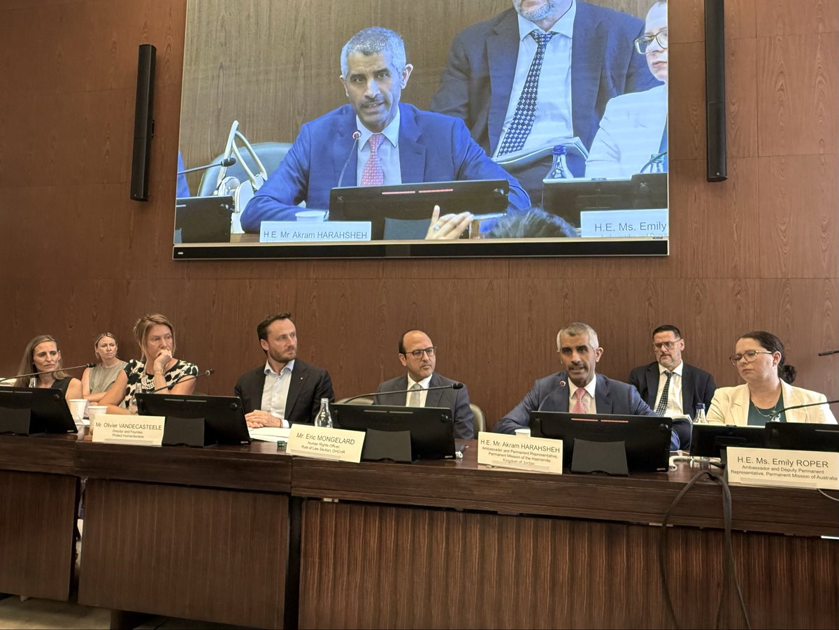GOF_PHP's tweet photo. Today at #HRC62, we held a side event on arbitrary detention of humanitarian personnel.

It brought together first-hand testimonies alongside legal, human rights and humanitarian perspectives to support the Declaration for the Protection of Humanitarian Personnel. https://t.co/J7kvRdLwcv