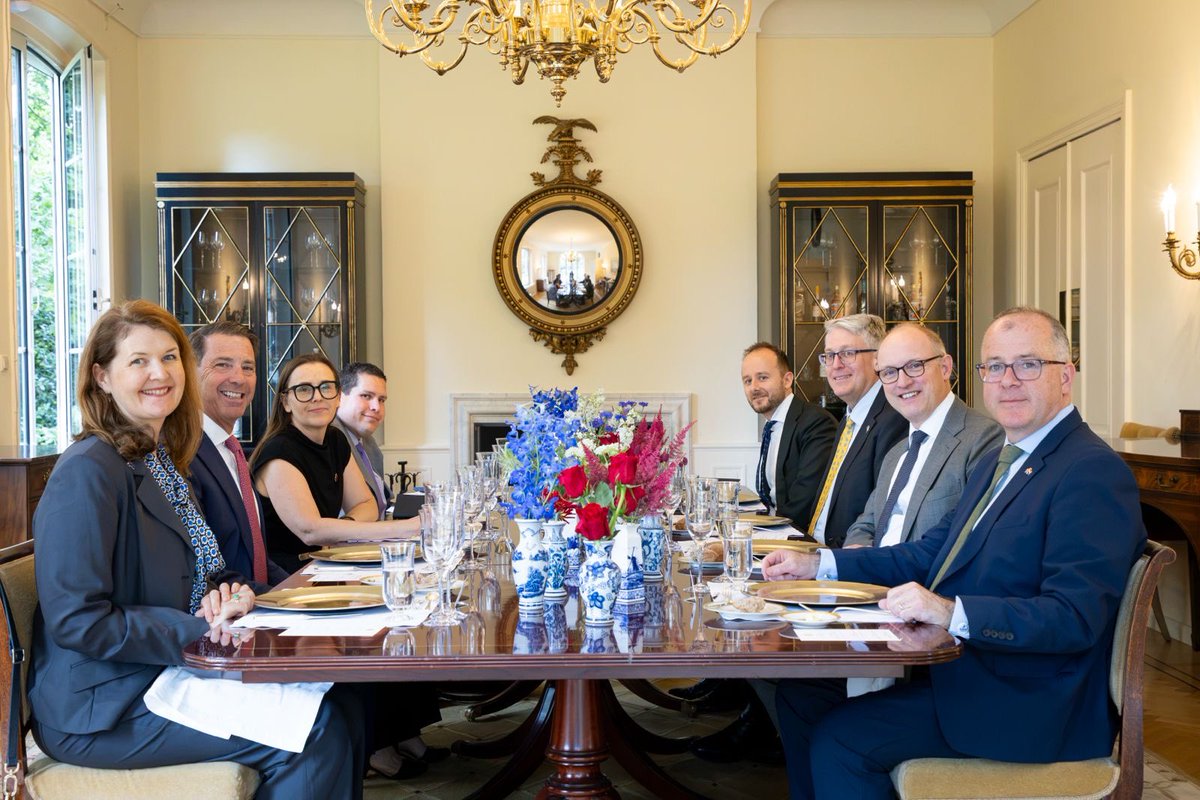 usambnl's tweet photo. I had the privilege of hosting counterparts from Australia, Canada, New Zealand, and the United Kingdom and Dutch National Security Advisor Christoffer Jonker for a wide-ranging dialogue on the critical issues underpinning Transatlantic security and competitiveness. The Netherlands is an indispensable partner. Together, we are stronger. 🇺🇸🇬🇧🇨🇦🇦🇺🇳🇿🇳🇱
