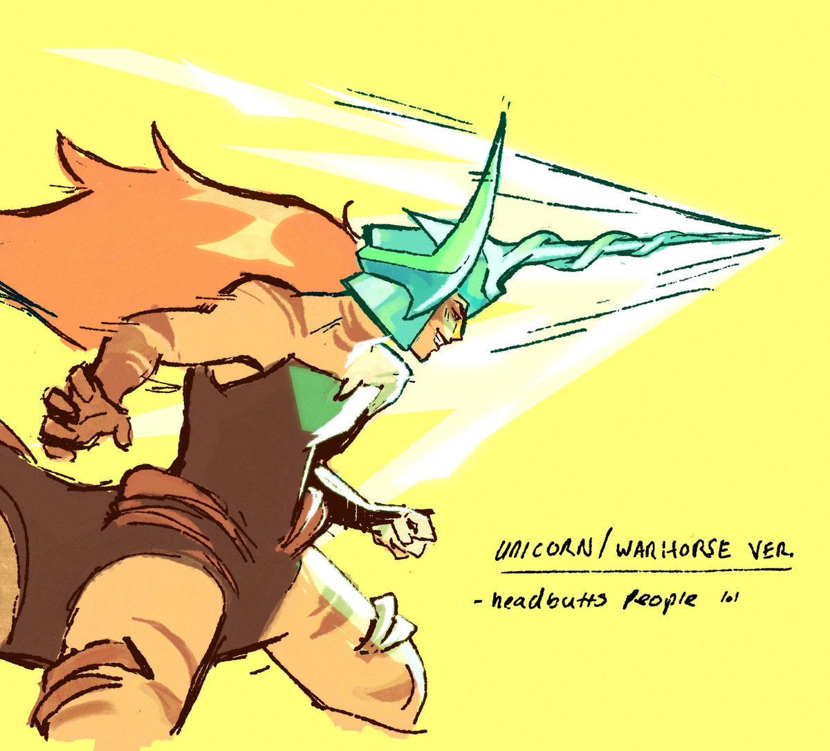 spacecattle's tweet photo. Jasper x Pearl, i couldn’t decide on a weapon configuration #stevenuniverse https://t.co/8KEKQC4kDc